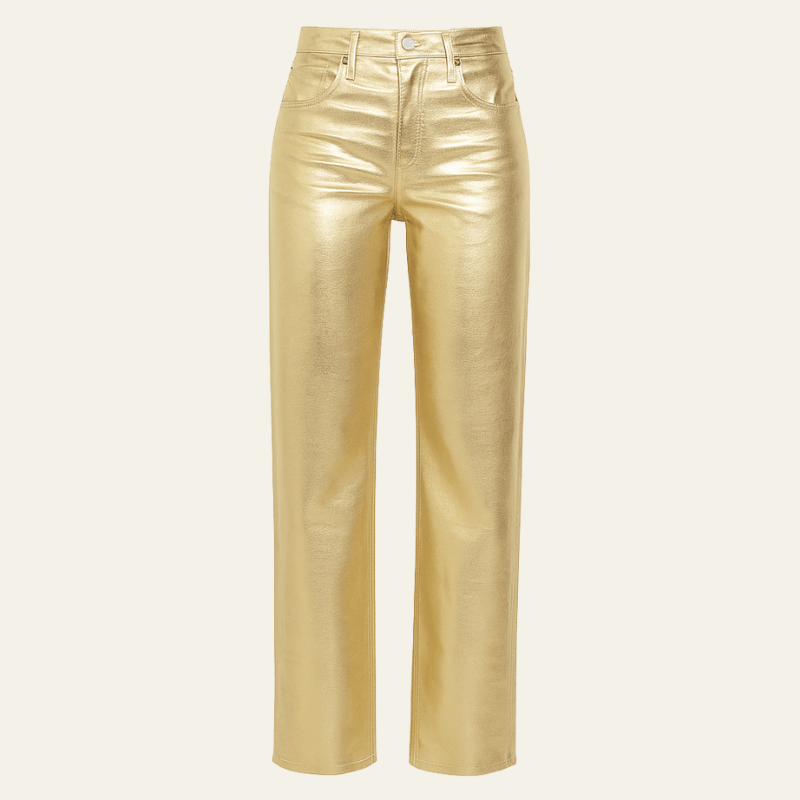Velira Trousers & Bottoms Women Auksinė / S Milano Metalinės Džinsai