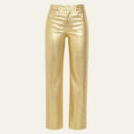 Velira Trousers & Bottoms Women Auksinė / S Milano Metalinės Džinsai
