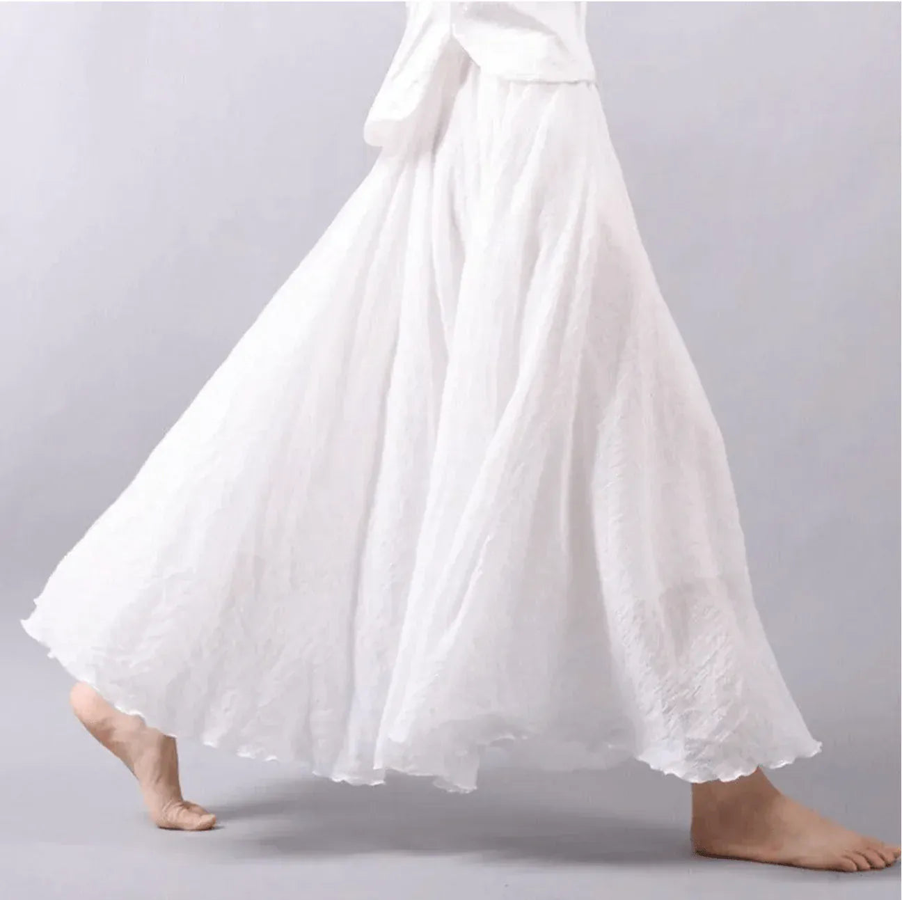 Velira Trousers & Bottoms Women Balta / M Kyoto tekstūruota maksi sijonas