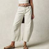 Velira Trousers & Bottoms Women Balta / S Avenue plačių kojų džinsai