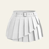 Velira Trousers & Bottoms Women Balta / XS Amelie sluoksniuota klostuota mini sijonas