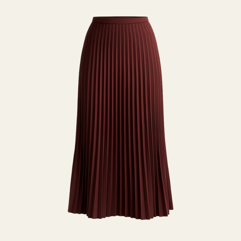 Velira Trousers & Bottoms Women Bordo / S Lucernės Plisuota Maxi Sijonas