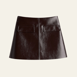 Velira Trousers & Bottoms Women Bordo / XS Corinne užtrauktuko detalė mini sijonas