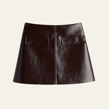 Velira Trousers & Bottoms Women Bordo / XS Corinne užtrauktuko detalė mini sijonas