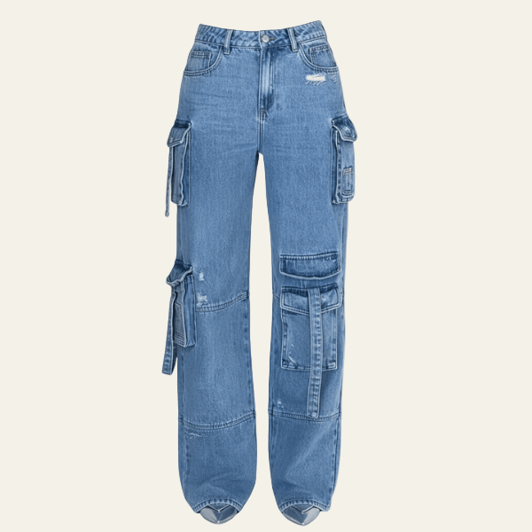 Velira Trousers & Bottoms Women Brooklyn džinsiniai cargo kelnės