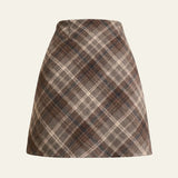 Velira Trousers & Bottoms Women Camden Check A-Line Mini Sijonas