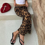 Velira Trousers & Bottoms Women Capri šoniniu pjūviu spausdinta maksi sijonas