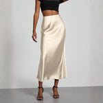 Velira Trousers & Bottoms Women Chaki / S Riviera satino apdailos midi sijonas