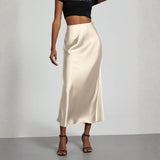 Velira Trousers & Bottoms Women Chaki / S Riviera satino apdailos midi sijonas