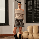 Velira Trousers & Bottoms Women Corinne užtrauktuko detalė mini sijonas