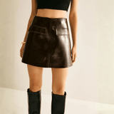 Velira Trousers & Bottoms Women Corinne užtrauktuko detalė mini sijonas