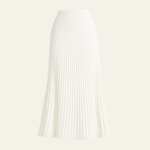 Velira Trousers & Bottoms Women Dramblio kaulo balta / S Lucernės Plisuota Maxi Sijonas