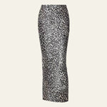 Velira Trousers & Bottoms Women Juoda/Balta / S Amaris Wild Spirit Maxi Sijonas