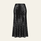 Velira Trousers & Bottoms Women Juoda / S Monako Blizgučių Maxi Sijonas