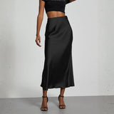 Velira Trousers & Bottoms Women Juoda / S Riviera satino apdailos midi sijonas