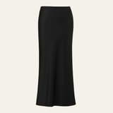 Velira Trousers & Bottoms Women Juoda / S Veronos šilkinė midi sijonas