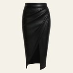 Velira Trousers & Bottoms Women Juoda / S Vienos odos midi sijonas