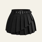 Velira Trousers & Bottoms Women Juoda / XS Amelie sluoksniuota klostuota mini sijonas