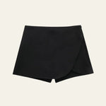 Velira Trousers & Bottoms Women Juoda / XS Siena Asimetrinė Wrap Šortai