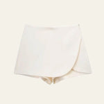 Velira Trousers & Bottoms Women Kreminė / XS Siena Asimetrinė Wrap Šortai