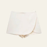 Velira Trousers & Bottoms Women Kreminė / XS Siena Asimetrinė Wrap Šortai