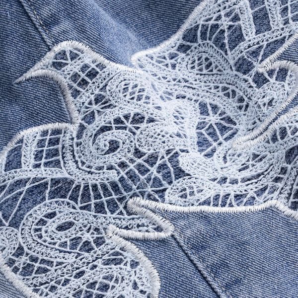 Velira Trousers & Bottoms Women Liora Siuvinėti Plati Kojų Džinsai