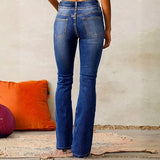 Velira Trousers & Bottoms Women Malibu Dvigubų Mygtukų Platėjantys Džinsai