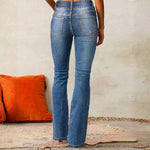 Velira Trousers & Bottoms Women Malibu Dvigubų Mygtukų Platėjantys Džinsai