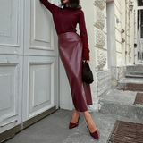 Velira Trousers & Bottoms Women Marlowe Blizgi Midi Sijonas su Įpjova
