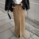 Velira Trousers & Bottoms Women Marlowe tekstūruota aukšto juosmens maksi sijonas