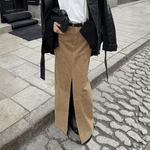 Velira Trousers & Bottoms Women Marlowe tekstūruota aukšto juosmens maksi sijonas