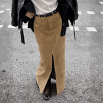 Velira Trousers & Bottoms Women Marlowe tekstūruota aukšto juosmens maksi sijonas
