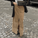 Velira Trousers & Bottoms Women Marlowe tekstūruota aukšto juosmens maksi sijonas