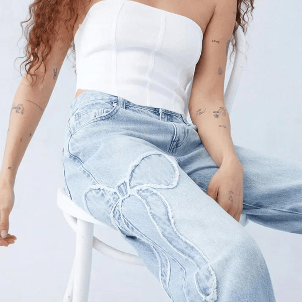 Velira Trousers & Bottoms Women Marseilio atsipalaidavę džinsai