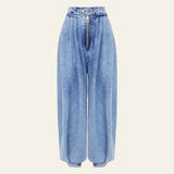 Velira Trousers & Bottoms Women Mėlyna / S Kijoto plisuotos balioninės džinsai