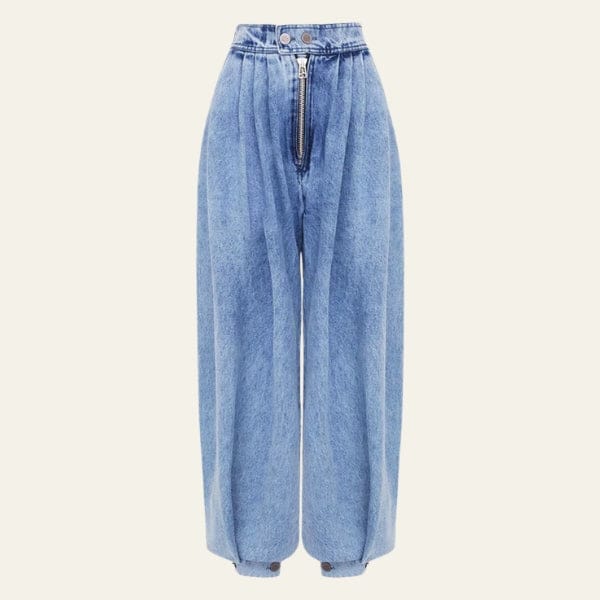 Velira Trousers & Bottoms Women Mėlyna / S Kijoto plisuotos balioninės džinsai