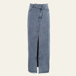 Velira Trousers & Bottoms Women Mėlyna / S Selene Aukštai Iškirpta Maxi Sijonas