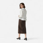 Velira Trousers & Bottoms Women Milano Korduroy Midi Sijonas