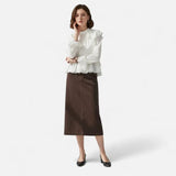 Velira Trousers & Bottoms Women Milano Korduroy Midi Sijonas