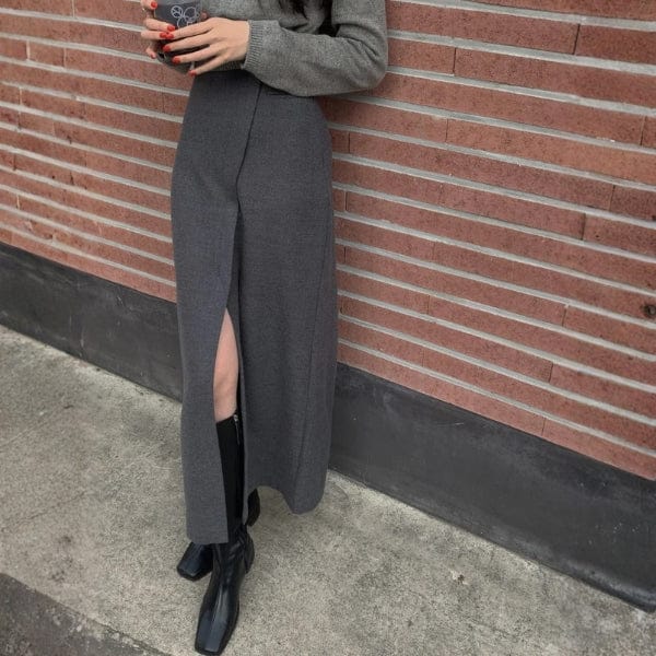 Velira Trousers & Bottoms Women Milano Maxi Sijonas su Priekiu