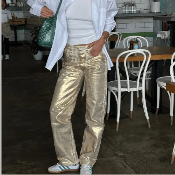 Velira Trousers & Bottoms Women Milano Metalinės Džinsai