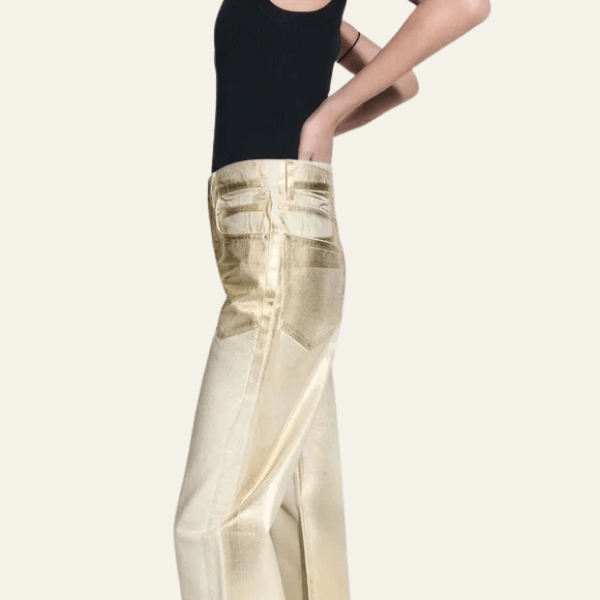 Velira Trousers & Bottoms Women Milano Metalinės Džinsai