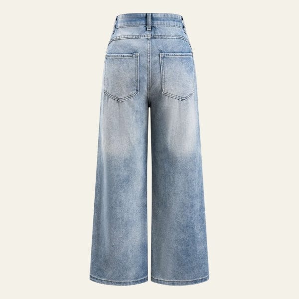 Velira Trousers & Bottoms Women Milano Pažeistos Plačios Kojos Džinsai