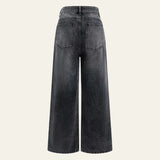 Velira Trousers & Bottoms Women Milano Pažeistos Plačios Kojos Džinsai
