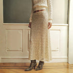 Velira Trousers & Bottoms Women Monako Blizgučių Maxi Sijonas