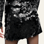 Velira Trousers & Bottoms Women Monako Blizgučių Mini Sijonas