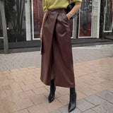 Velira Trousers & Bottoms Women Monako Wrap-Front Oda Midi Sijonas