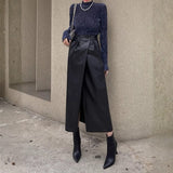 Velira Trousers & Bottoms Women Monako Wrap-Front Oda Midi Sijonas