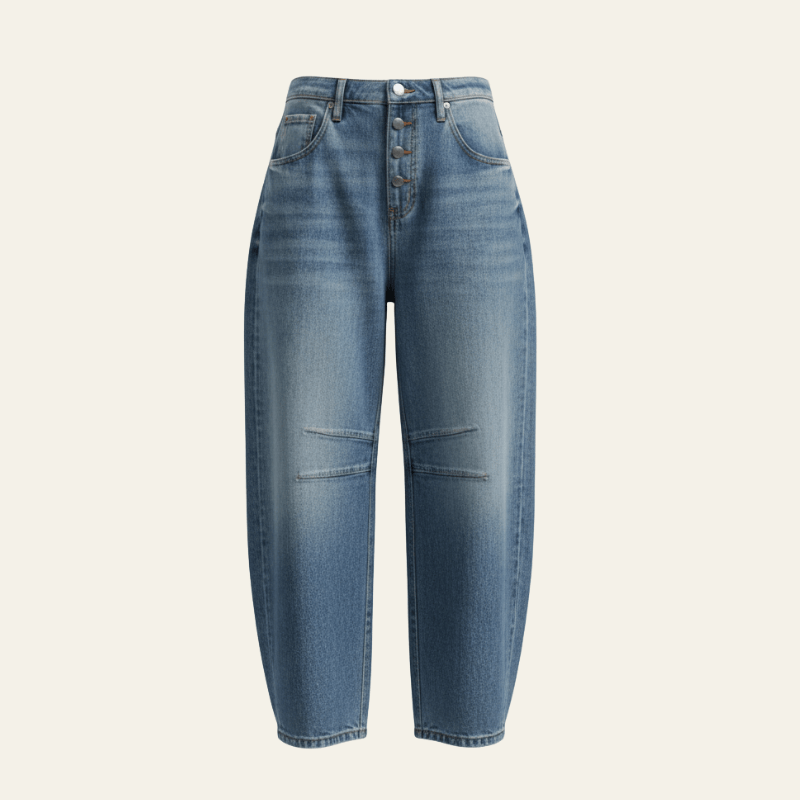 Velira Trousers & Bottoms Women Nira Atsipalaidavę Plati Kojų Džinsai