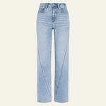 Velira Trousers & Bottoms Women Palermo Plati Kojų Aukštai Juosmeninės Džinsai